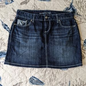 Maurices denim mini skirt